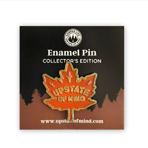 Upstate of Mind Maple Leaf Pin
