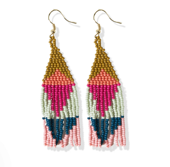 Colorful 2025 fringe earrings