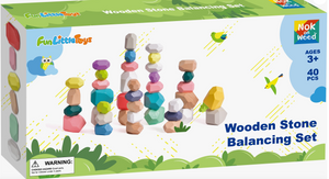 Wooden Balancing Stacking Rocks