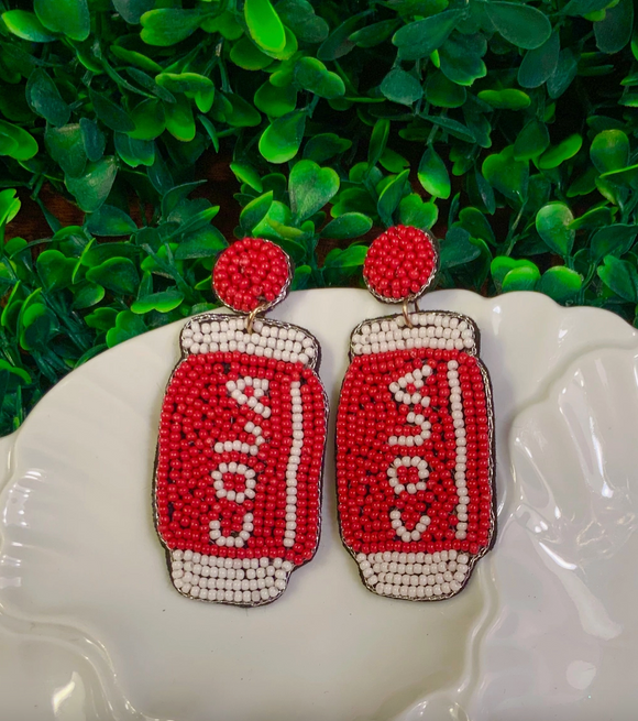 Beaded Cola Earrings