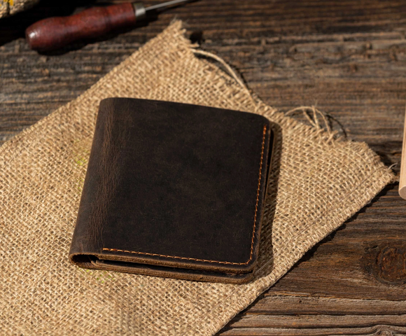 Genuine Leather Bifold Wallet