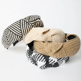 Bohemian Straw Rattan Knotted Headband